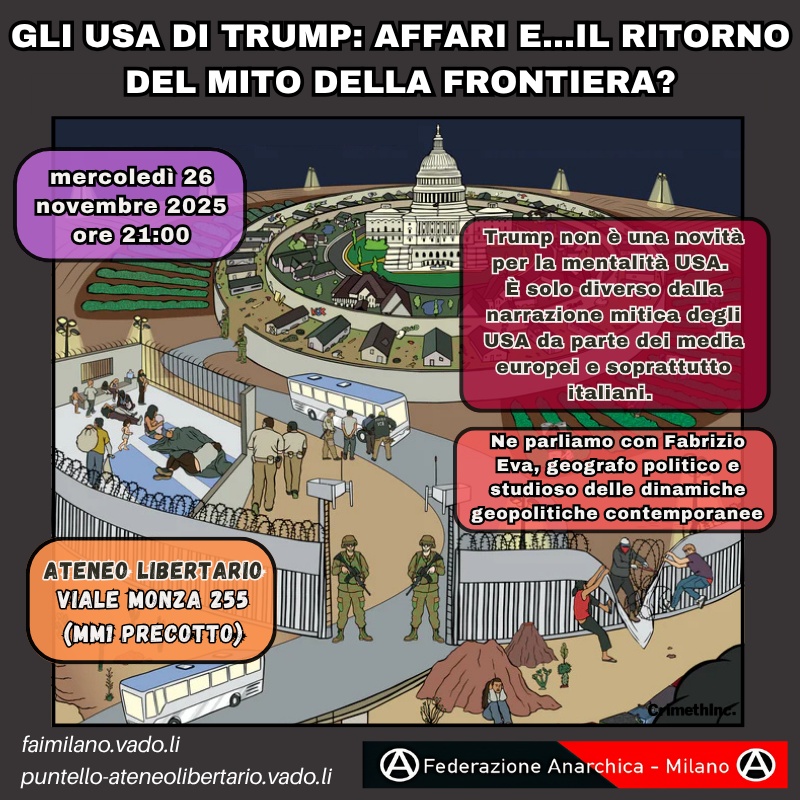 GLI USA DI TRUMP: AFFARI E...IL RITORNO DEL MITO DELLA FRONTIERA?