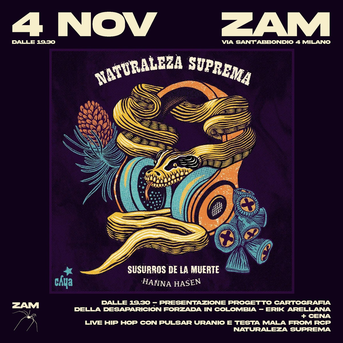 NATURALEZA SUPREMA LIVE: serata con presentazione, cena e live hip hop 🔥🎤