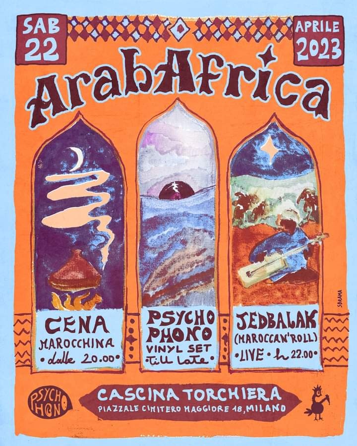 ARABAFRICA - Jedbalak live + PsychoPhono vinyl set & Sbrama impro-visual 