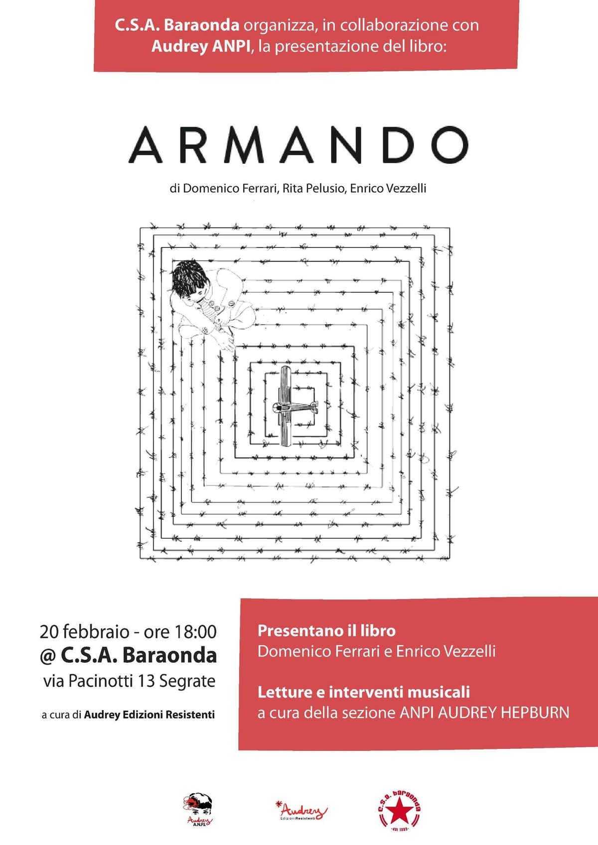 "Armando" - Il primo libro della casa editrice Audrey Edizioni Resistenti