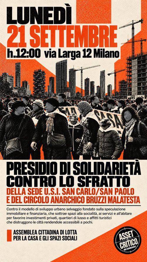 PRESIDIO ANTISFRATTO AL COMUNE DI MILANO
