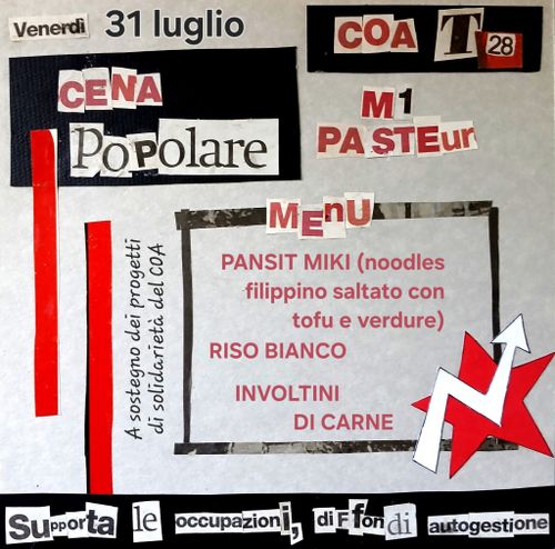 CENA POPOLARE @ COA T28 