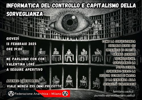 Informatica del controllo e capitalismo della sorveglianza