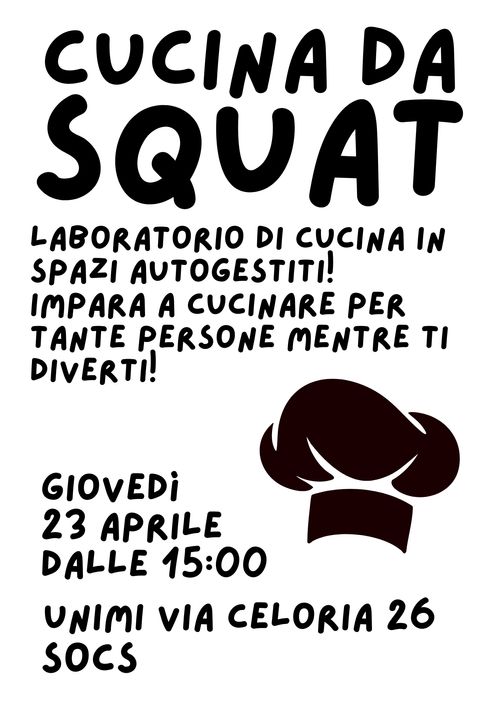 Cucina da Squat: Impara a cucinare per tante persone mentre ti diverti!