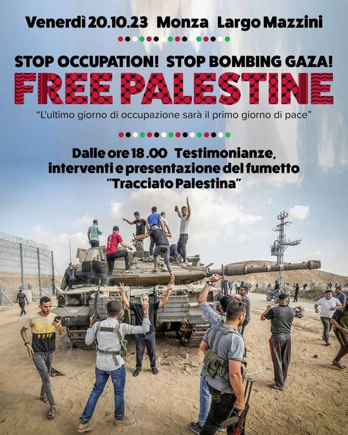 STOP OCCUPATION! STOP BOMBING GAZA! FREE PALESTINE!