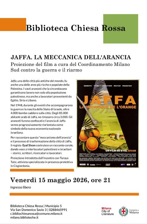 🎞️ JAFFA: LA MECCANICA DELL'ARANCIA 🎞️