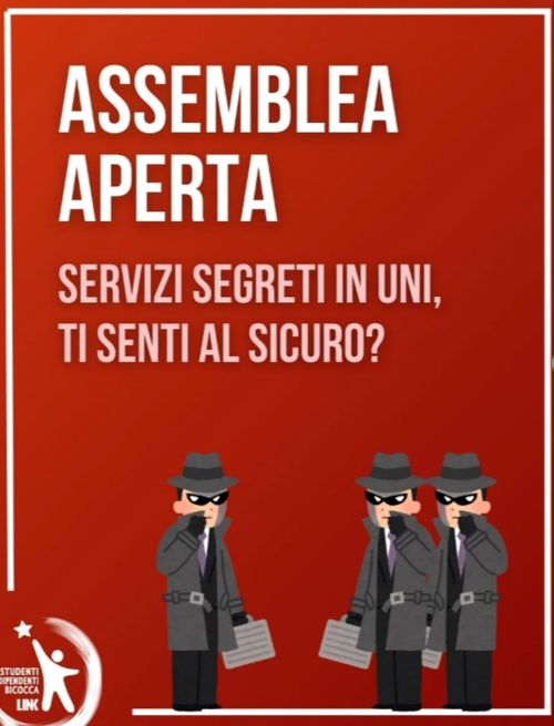 Assemblea: Servizi segreti in università università bicocca 