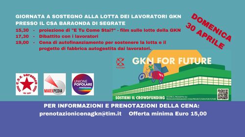 GKN for future - a sostegno della lotta operaia