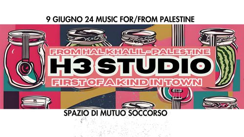 Music for/from Palestine! H3 Studio. First of a kind in town.