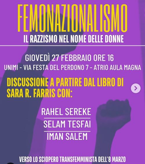 Femonazionalismo - il razzismo nel nome delle donne