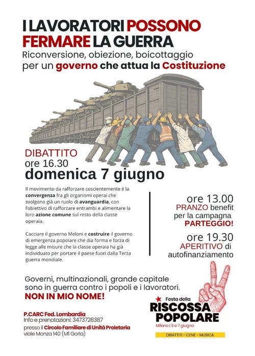 I lavoratori possono fermare la guerra 