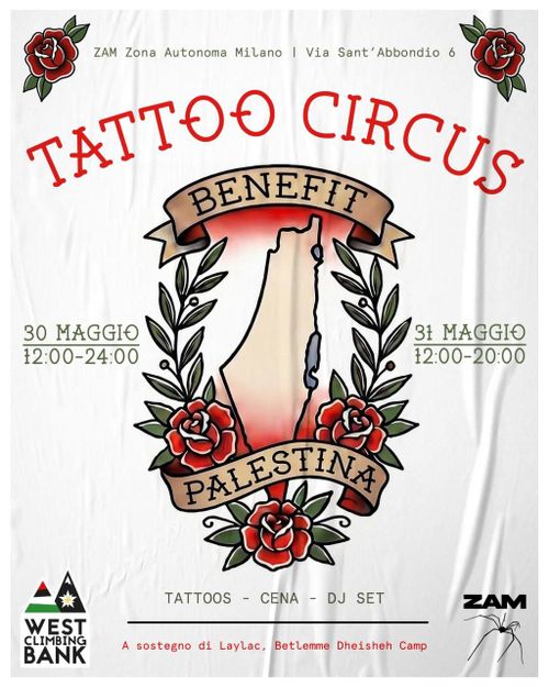 🌹 TATTOO CIRCUS - BENEFIT PALESTINA