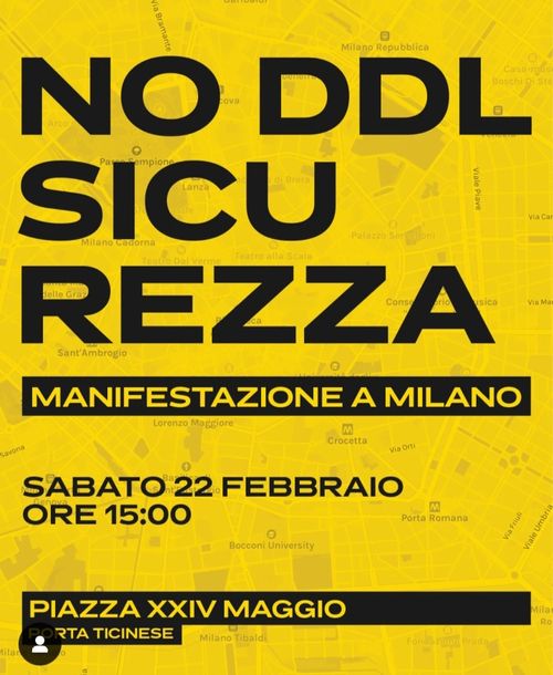 Manifestazione contro il DDL Sicurezza 