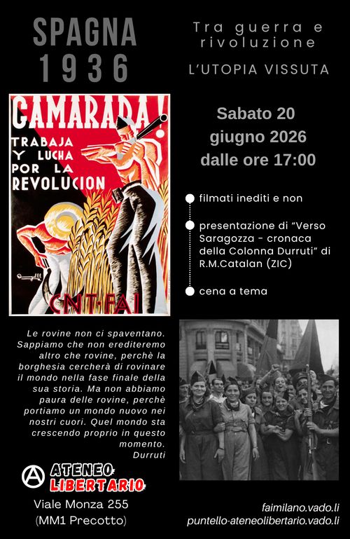 SPAGNA 1936 - Tra guerra e rivoluzione, l’utopia vissuta