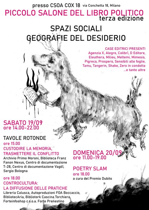 PICCOLO SALONE DEL LIBRO POLITICO / SPAZI SOCIALI - GEOGRAFIE DEL DESIDERIO
