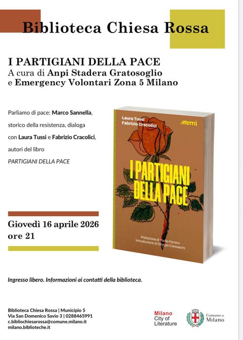 🌹 I PARTIGIANI DELLA PACE - presentazione del libro 🌹