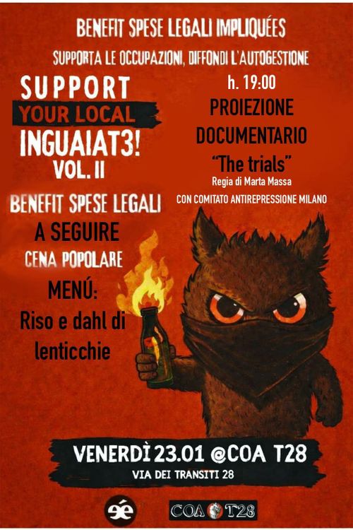 Cena Benefit inguaiat3  @ Coa T28