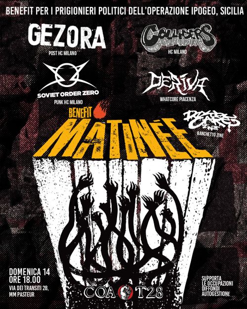 MATINEE PUNK @ COA T28 benefit contro la repressione 