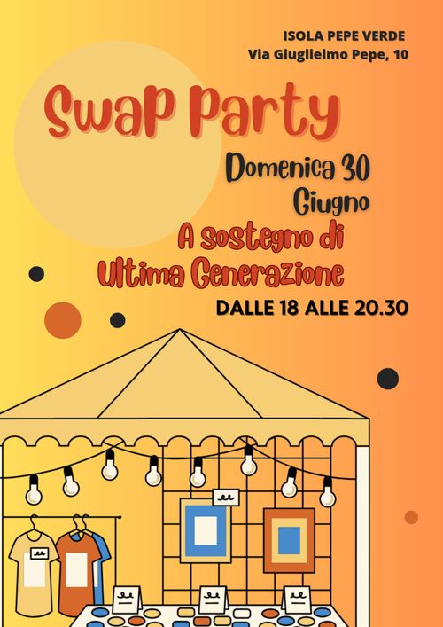 Swap party a supporto di Ultima Generazione