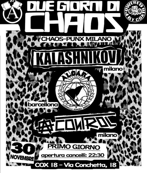 DUE GIORNI DI CHAOS / GIORNO 1 / CSOA COX18