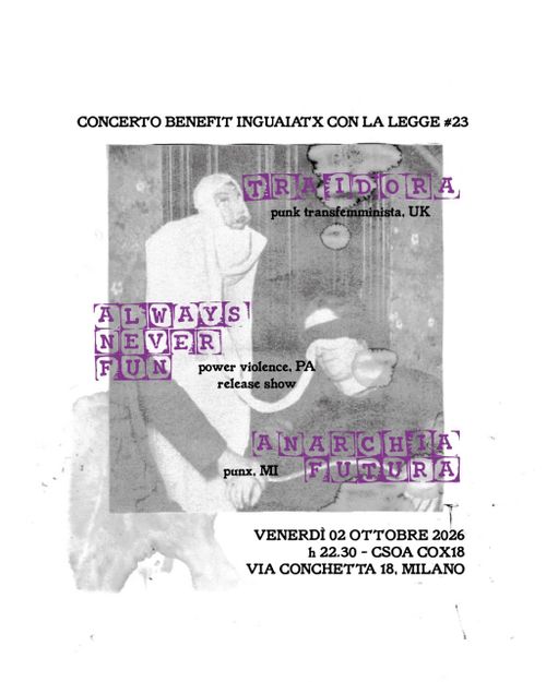 CONCERTO BENEFIT INGUAIATI CON LA LEGGE #23