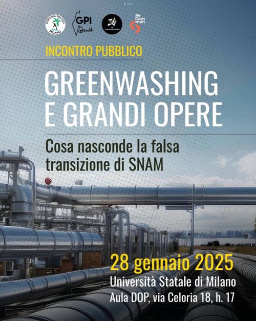 Greenwashing e grandi opere. Cosa nasconde la falsa transizione di SNAM