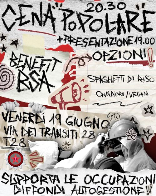 CENA POPOLARE - Benefit BSA 