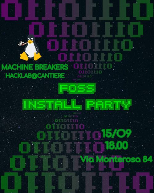 FOSS Install Party - Hacklab Machine Breakers