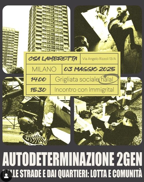 Grigliata sociale halal e incontro con Immigrital