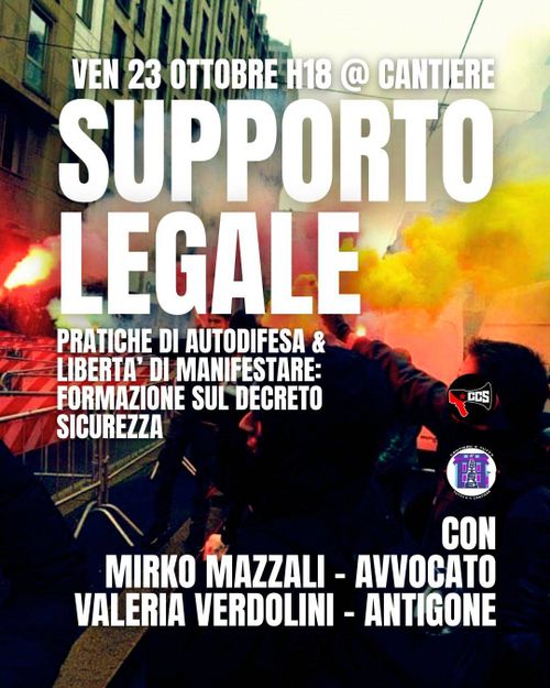 SUPPORTO LEGALE con Mirko Mazzali e Valeria Verdolini