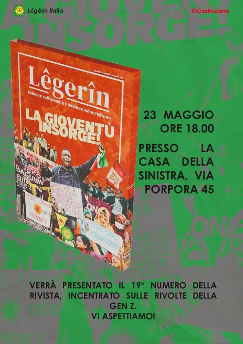 Copertina della rivista "Legerin".