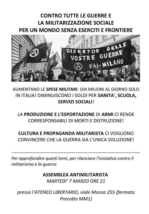 ASSEMBLEA ANTIMILITARISTA