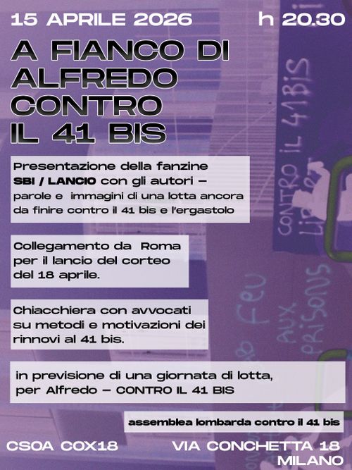 A fianco di Alfredo contro il 41 bis