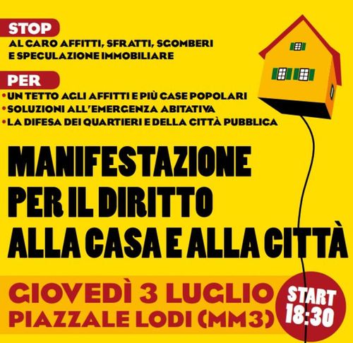 Manifestazione Per Il Diritto Alla Casa E Alla Città