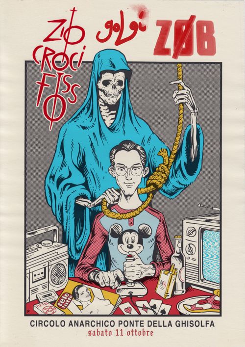 PROG IS FOR HEROES: Zøb+Zio Crocifisso+Golgi @Circolo anarchico Ponte della ghisolfa