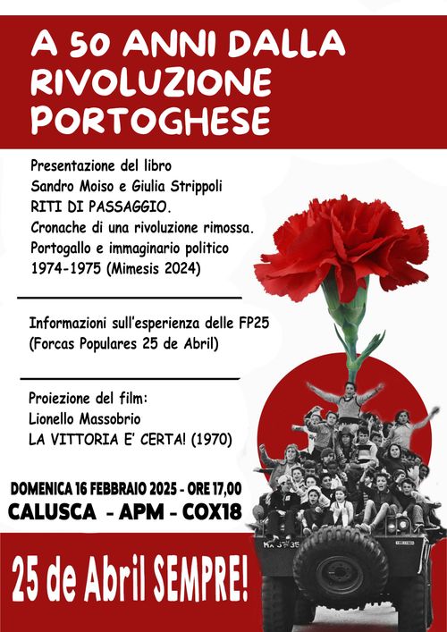 A 50 ANNI DALLA RIVOLUZIONE PORTOGHESE