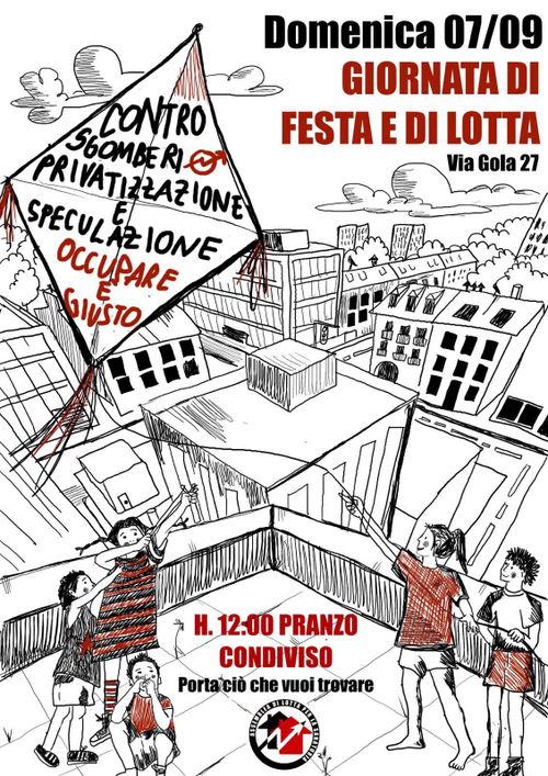 GIORNATA DI FESTA E DI LOTTA pranzo condiviso @ via Gola 