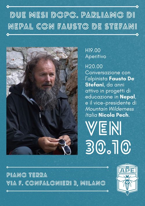 Serata benefit sul Nepal con Fausto De Stefani