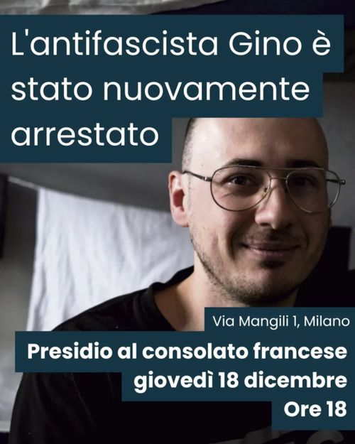 Presidio per Gino al consolato francese