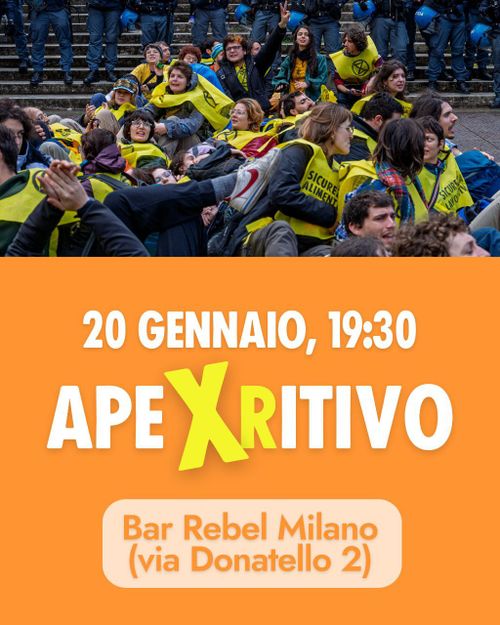 Aperitivo con Extinction Rebellion Milano