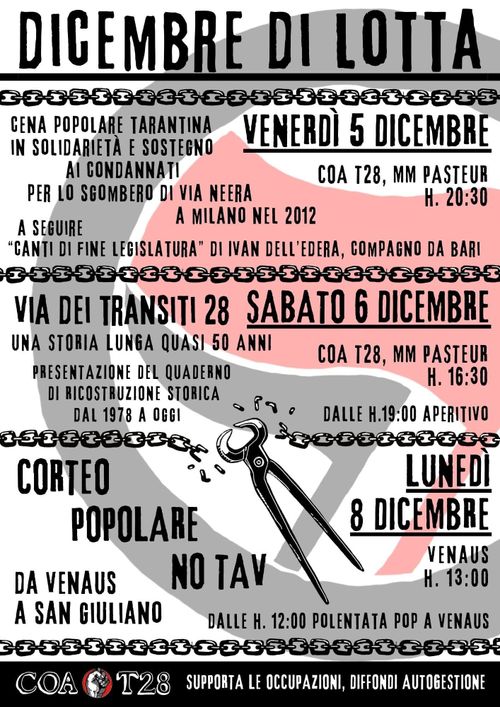 DICEMBRE DI LOTTA @ Coa T28
