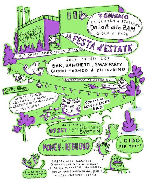 ⛱️🍉 FESTA D'ESTATE della scuola di italiano Dalla A alla Zam🍉⛱️