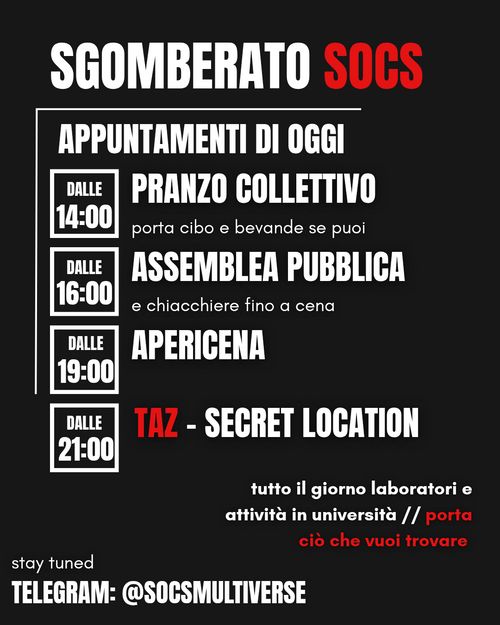 SGOMBERO SOCS