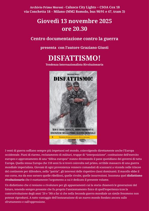 Disfattismo!