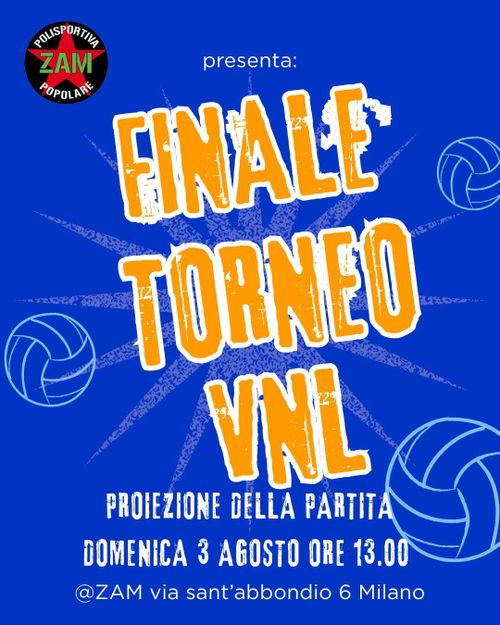 🏐🏐 Proiezione FINALE TORNEO VNL 🏐🏐