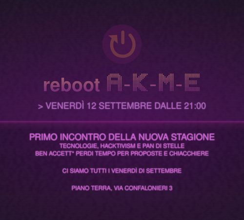 Reboot A-K-M-E