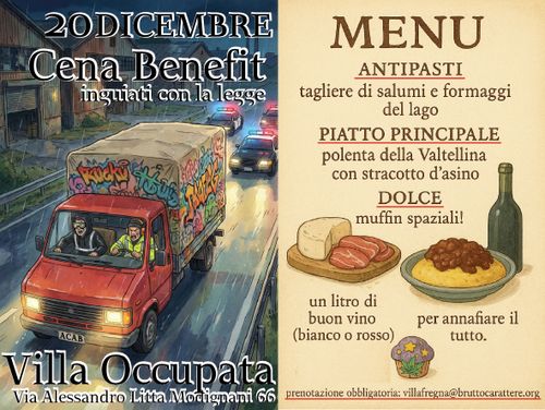 Cena Benefit inguiati con la legge