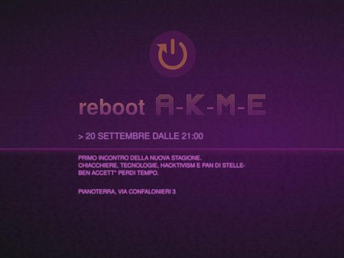 reboot A-K-M-E