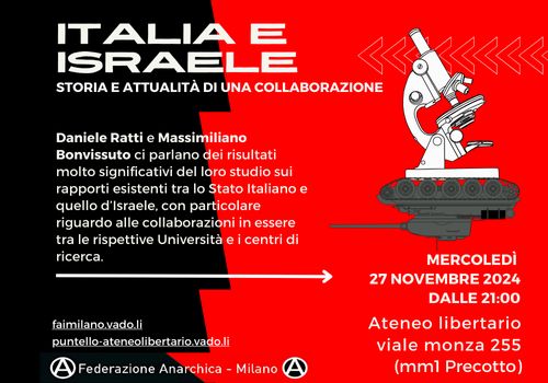 ITALIA E ISRAELE - storia e attualità di una collaborazione