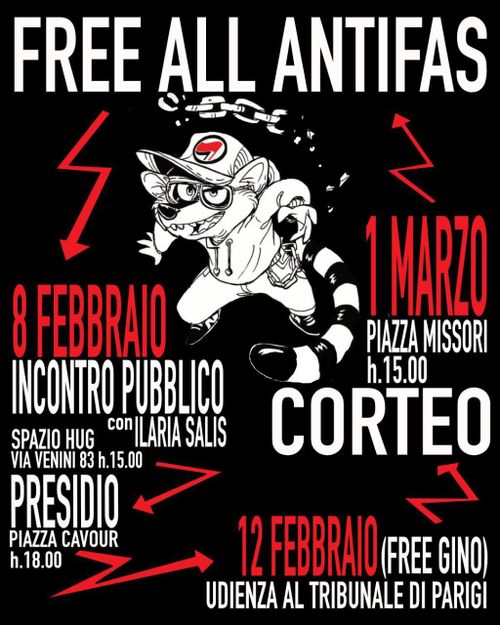 Corteo Free All Antifas